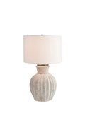 Pottery Barn Anders large fluted terracotta table lamp (British brand)