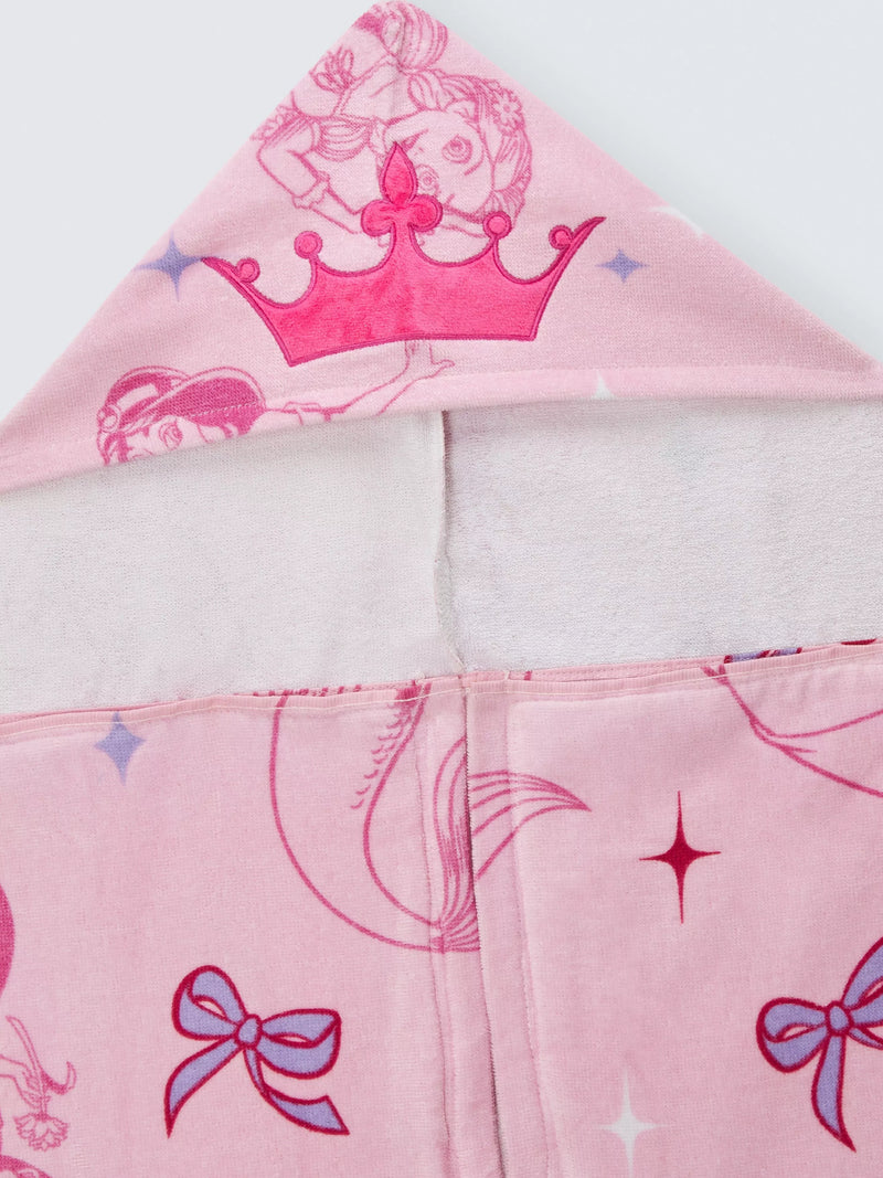 Disney Princess hooded towel with padded crown - British product