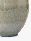 Pottery Barn Ezra small ceramic table lamp in teal, UK version