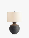 Pottery Barn Faris small ceramic table lamp with linen shade (British brand)