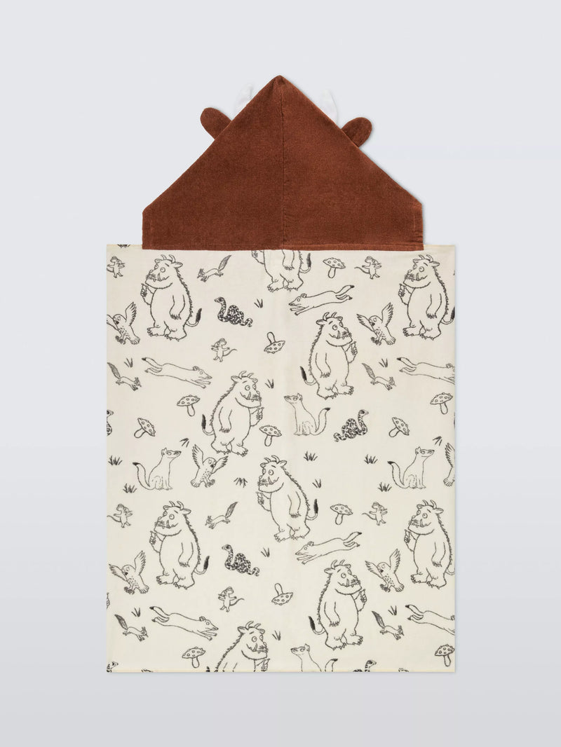 The Gruffalo hooded towel with 3D ears - British product