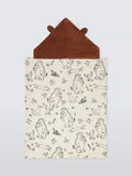 The Gruffalo hooded towel with 3D ears - British product