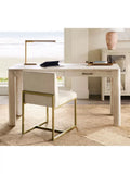 Pottery Barn Lawrence table lamp in Vintage Brass, imported from the UK