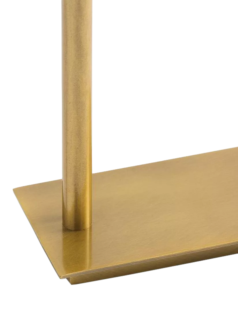 Pottery Barn Lawrence table lamp in Vintage Brass, imported from the UK