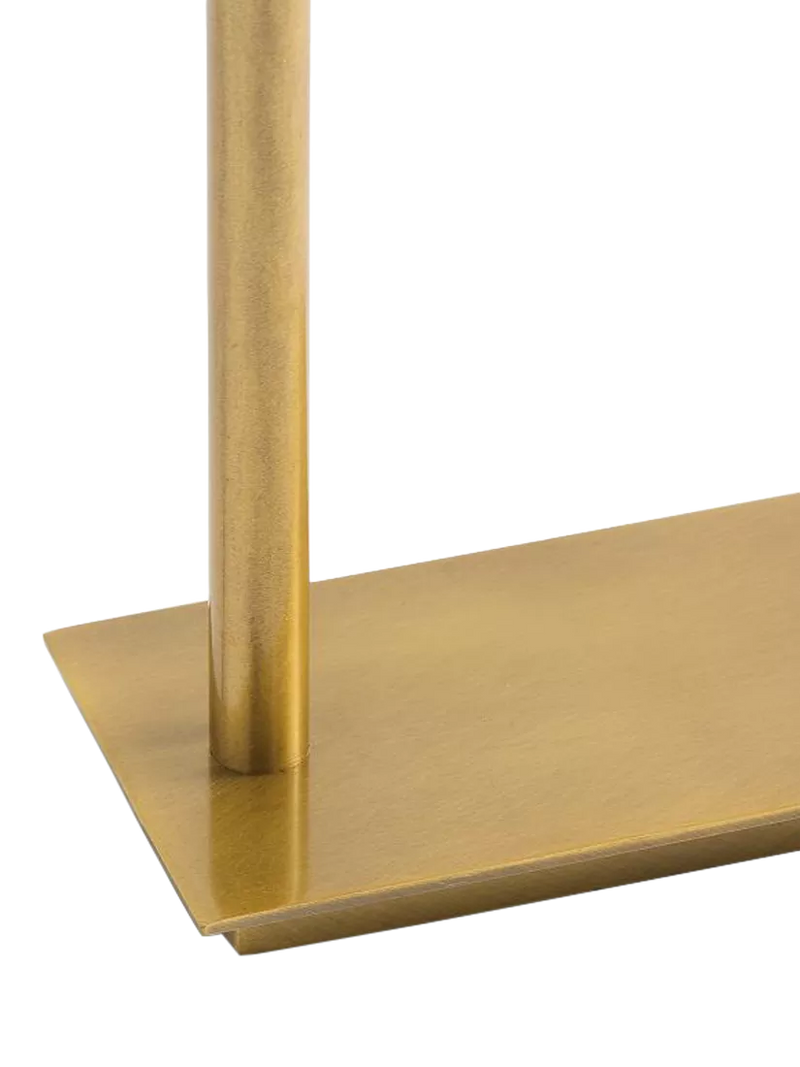 Pottery Barn Lawrence table lamp in Vintage Brass, imported from the UK