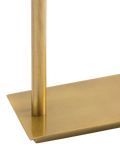 Pottery Barn Lawrence table lamp in Vintage Brass, imported from the UK