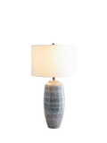 Pottery Barn Marin small ceramic table lamp dark blue (British brand)