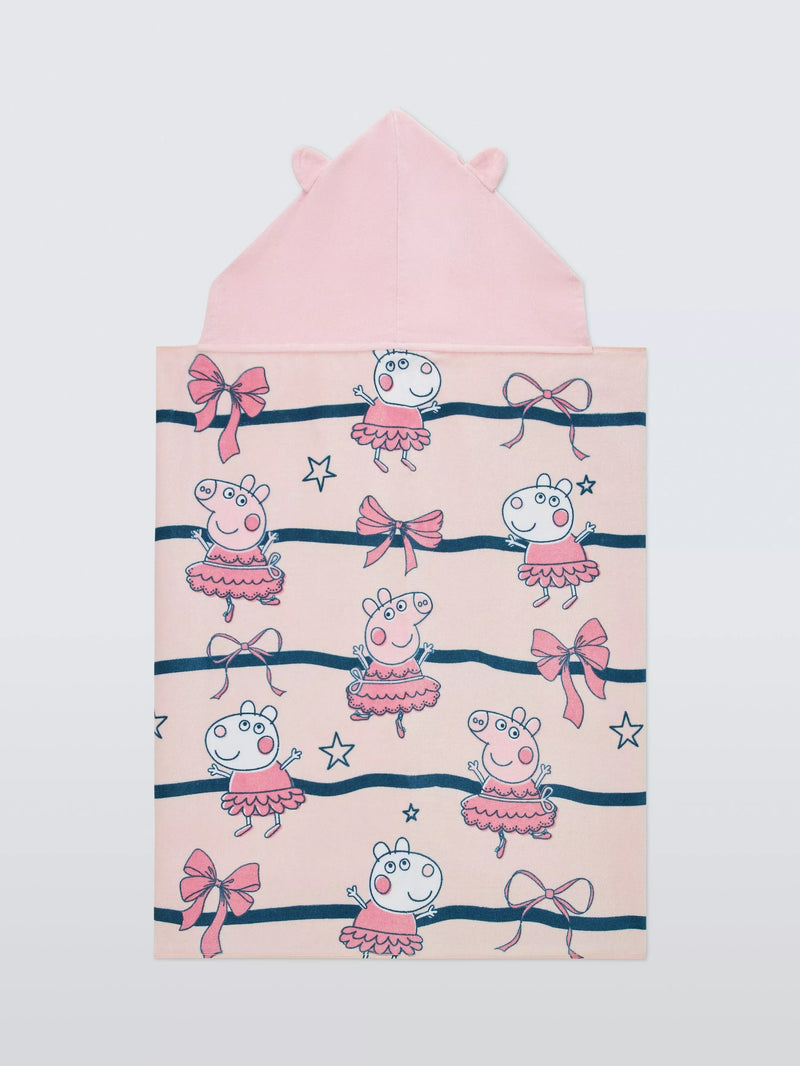 Brand Threads Peppa Pig hooded towel for kids, imported from the UK