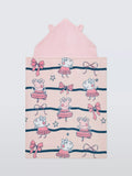 Brand Threads Peppa Pig hooded towel for kids, imported from the UK