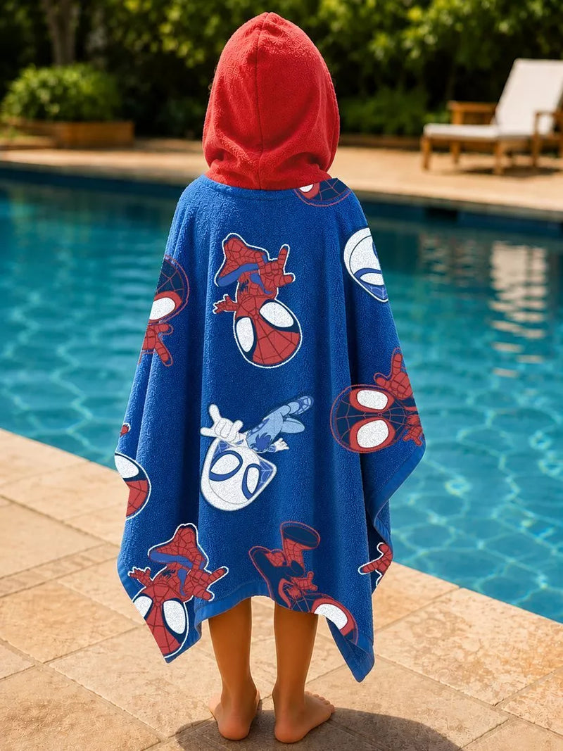 Spidey And His Amazing Friends hooded kids towel (British brand)