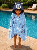 Bluey hooded kids towel for swimming (British brand)