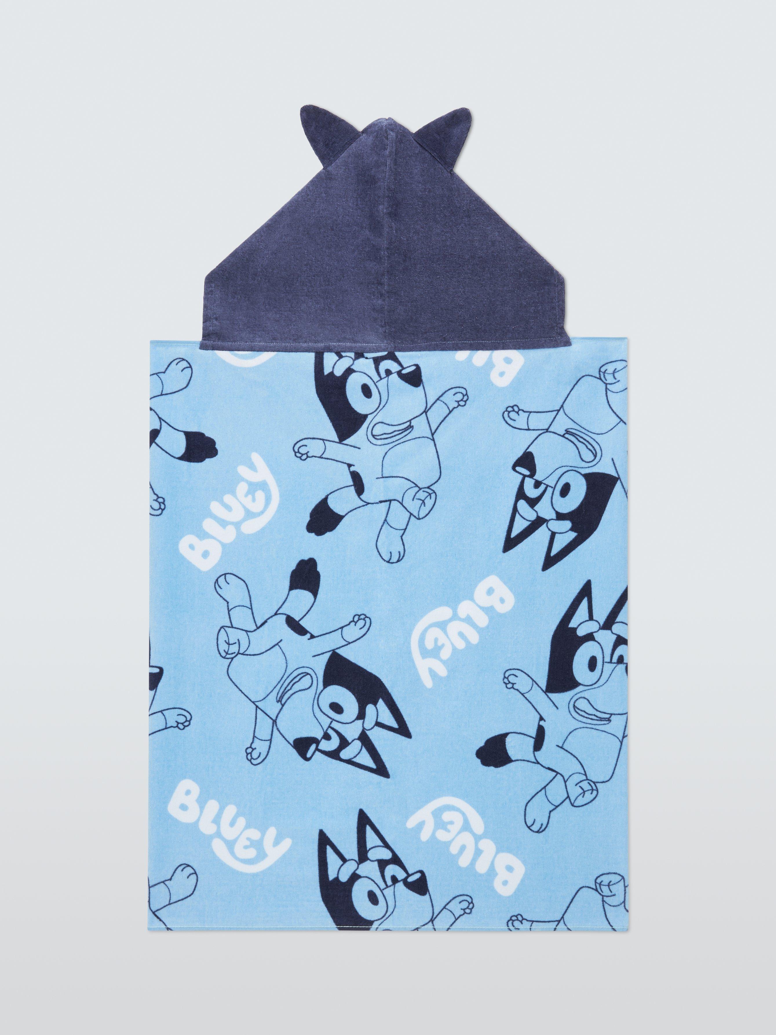 Bluey hooded kids towel for swimming (British brand)