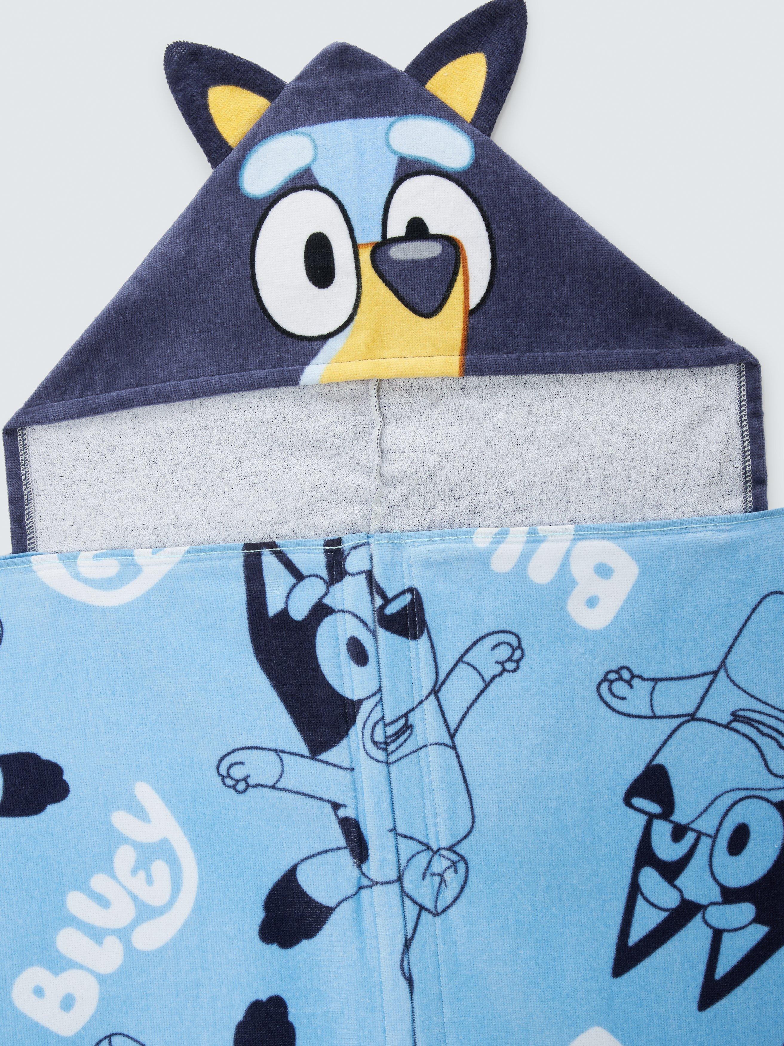 Bluey hooded kids towel for swimming (British brand)