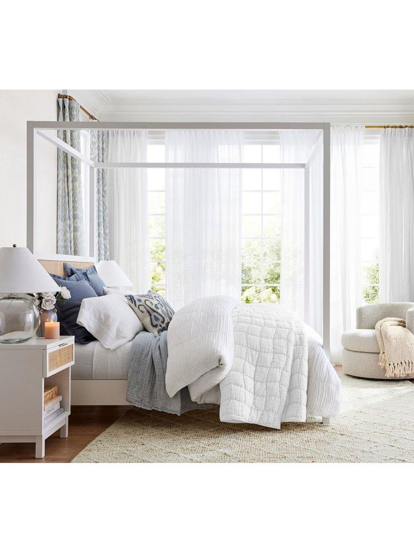 Pottery Barn Belgian flax linen king size sheet set - British product