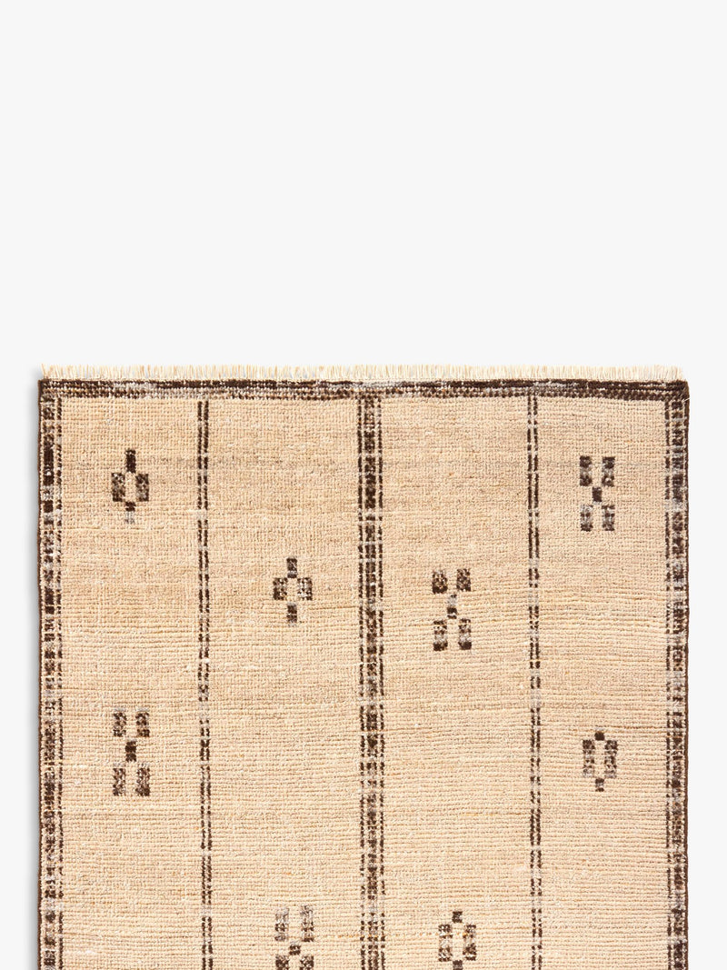Pottery Barn Calliope wool rug Flax Black (British brand)