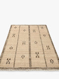 Pottery Barn Calliope wool rug Flax Black (British brand)