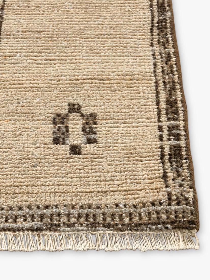 Pottery Barn Calliope wool rug Flax Black (British brand)