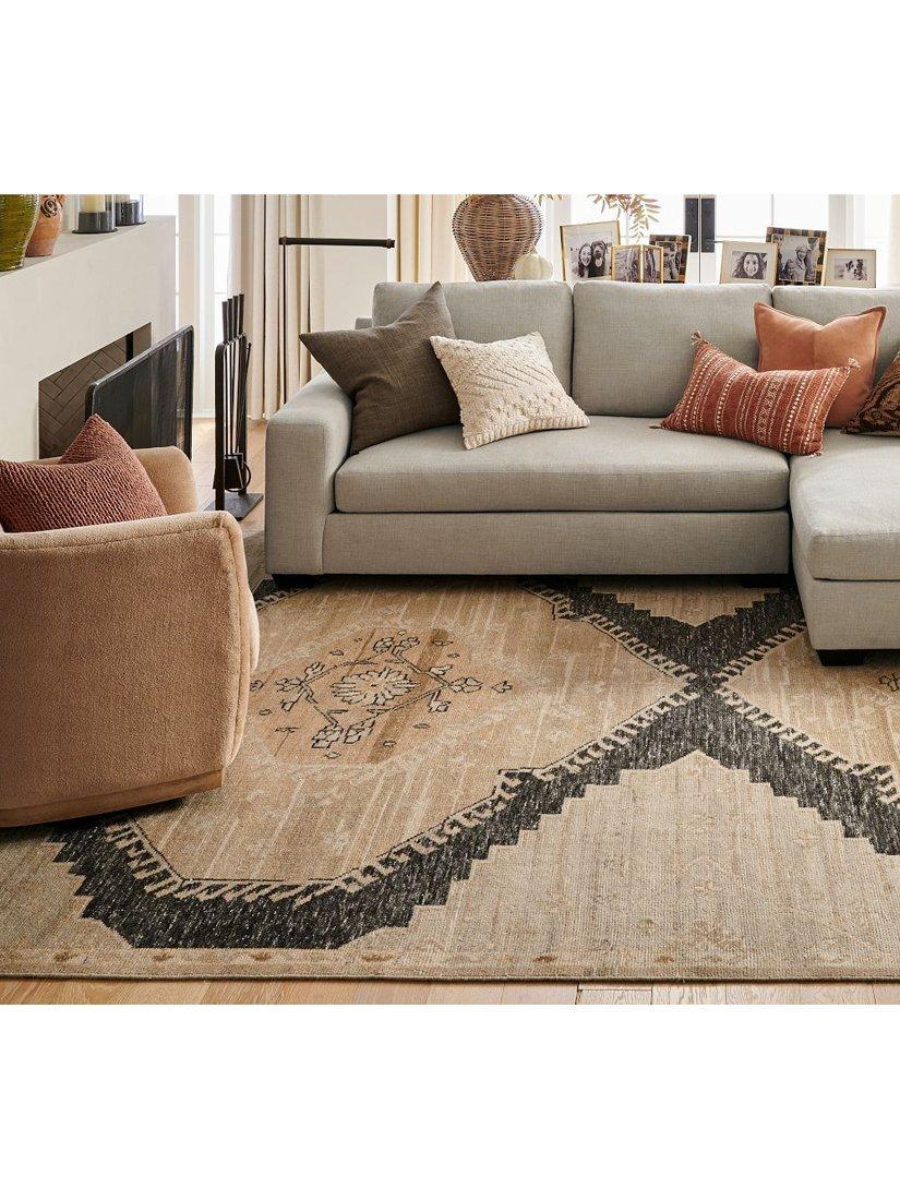 Pottery Barn Demitria flax wool rug 152x244cm - British product