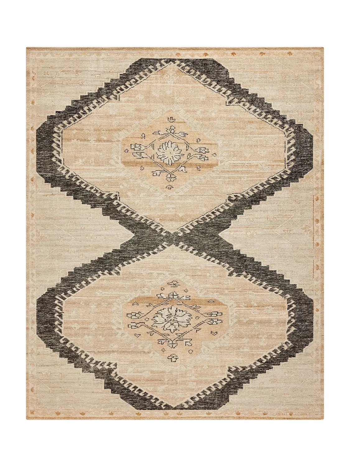 Pottery Barn Demitria Pure Wool Rug, Flax, 152x244 cm