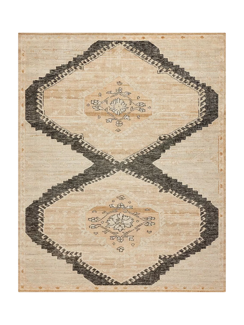 Pottery Barn Demitria Pure Wool Rug, Flax, 152x244 cm