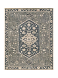 Pottery Barn Marietta Pure Wool Rug, Steel Blue Multi, 8 x 10"