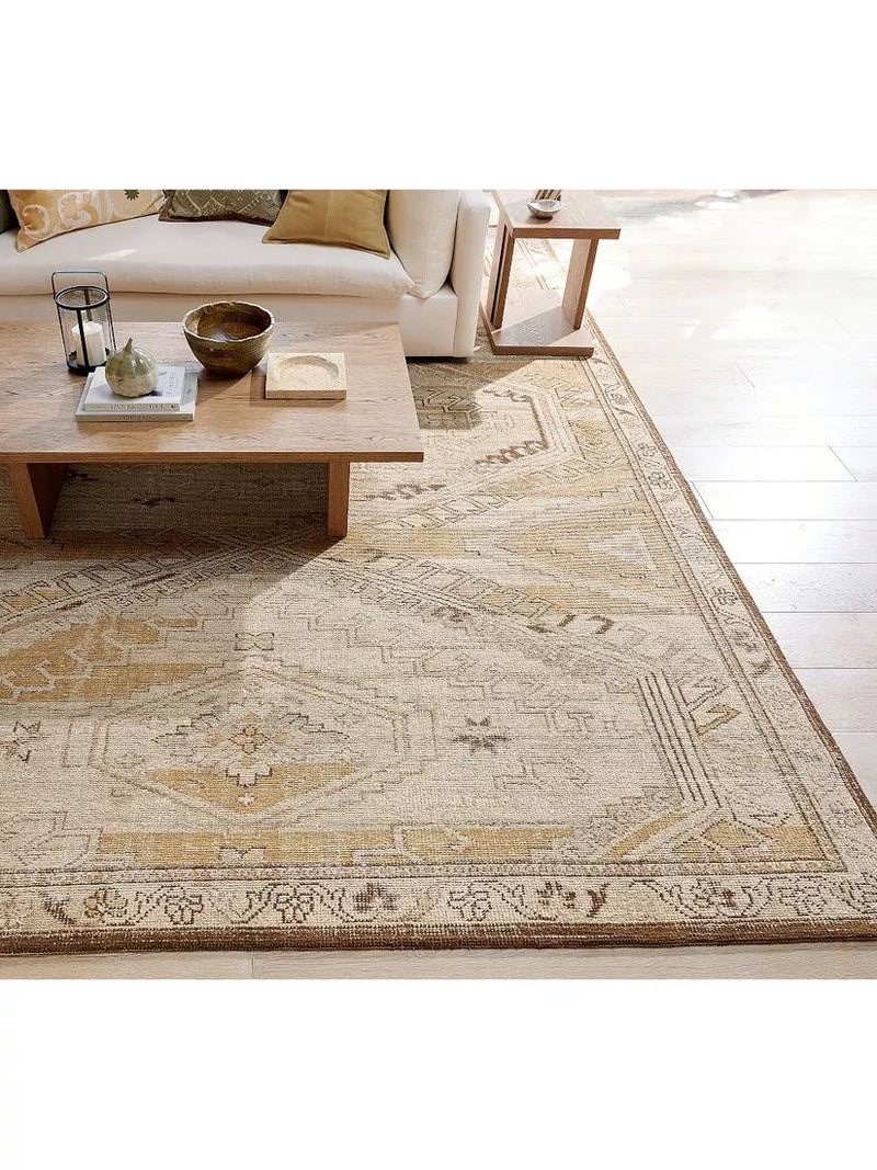 Pottery Barn Melba abstract rug neutral multi 152x244cm, UK version