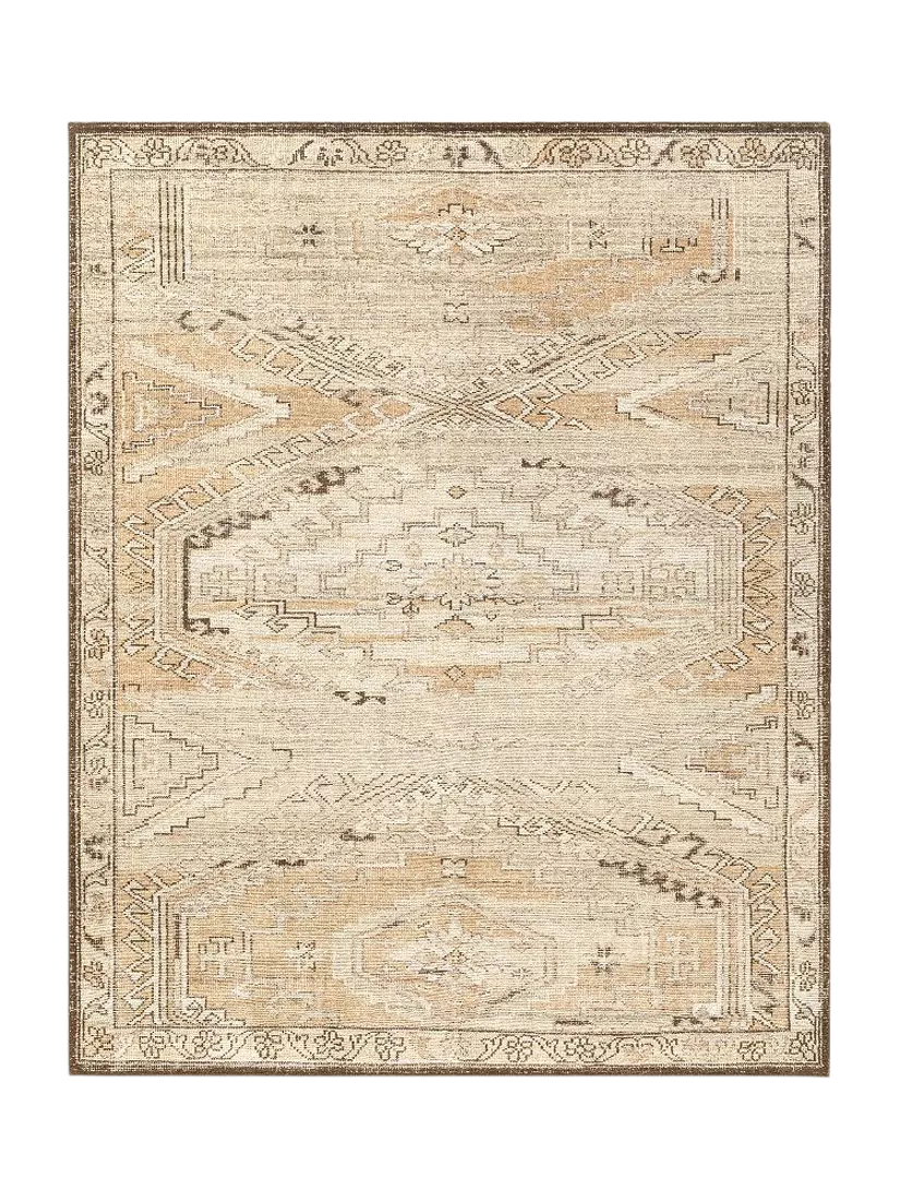 Pottery Barn Melba Abstract Rug, Neutral Multi, 8 x 10"