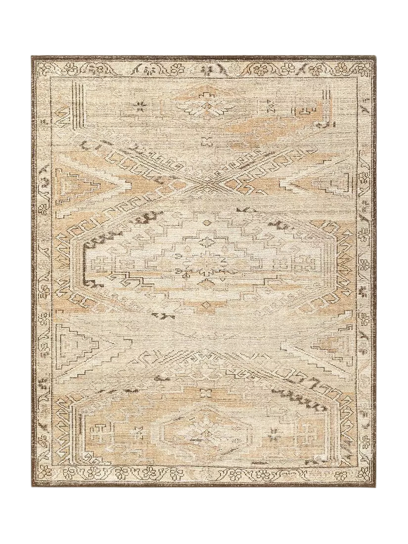 Pottery Barn Melba Abstract Rug, Neutral Multi, 8 x 10"