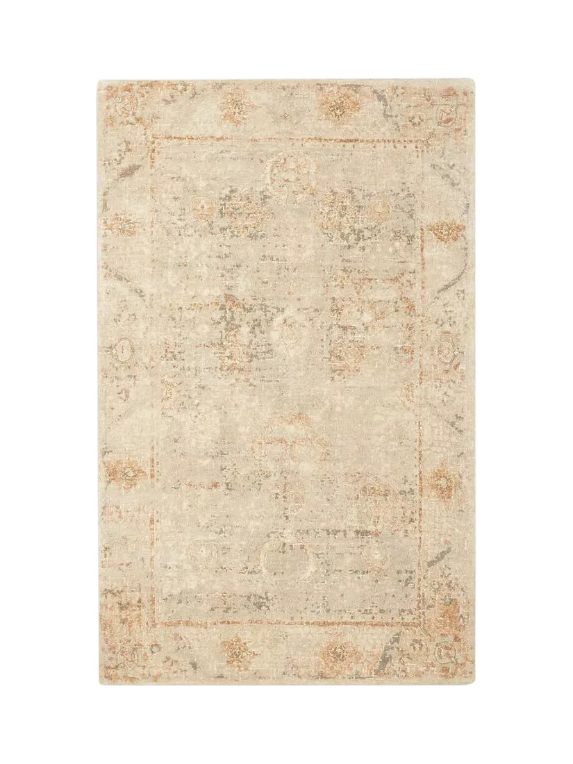 Pottery Barn Nahla Abstract Rug, Flax Multi, 5 x 8"