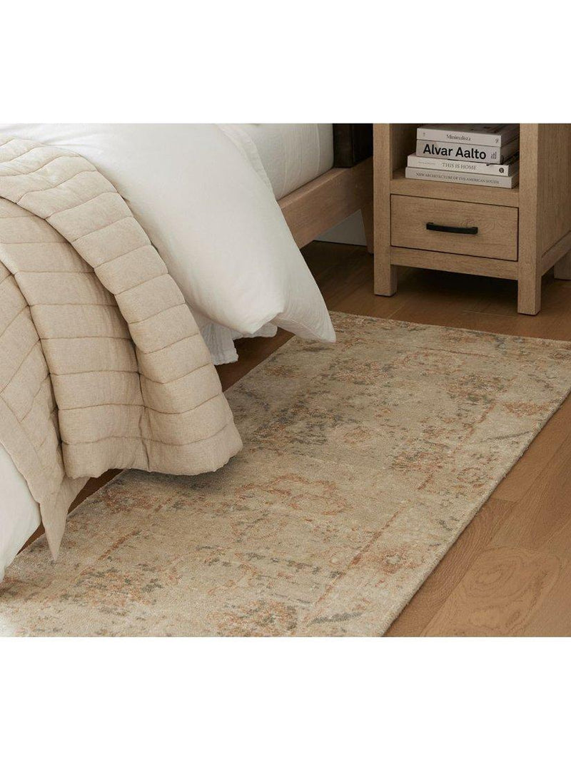 Pottery Barn Nahla abstract rug flax multi 152x244cm - British product