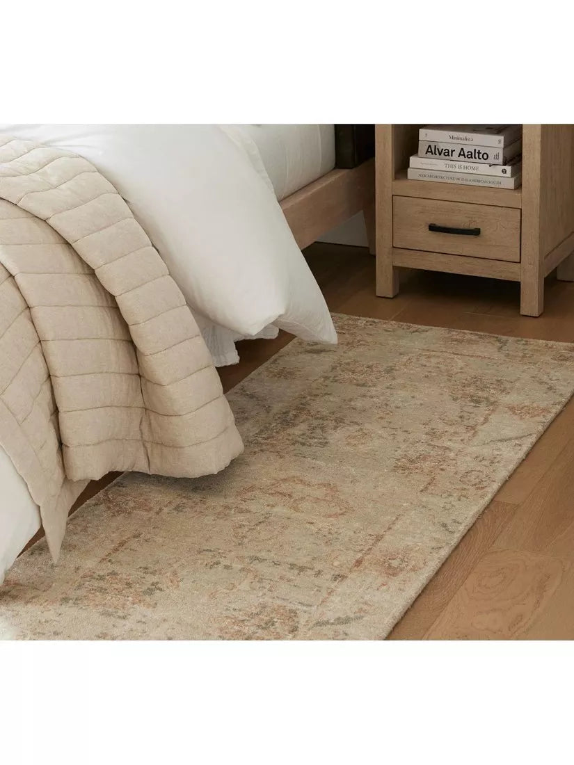 Pottery Barn Nahla abstract rug flax multi 152x244cm - British product