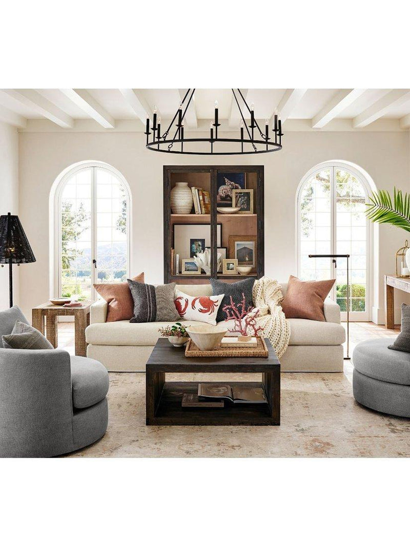Pottery Barn Nahla abstract rug flax multi 152x244cm - British product