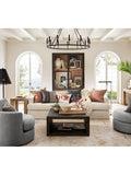 Pottery Barn Nahla abstract rug flax multi 152x244cm - British product