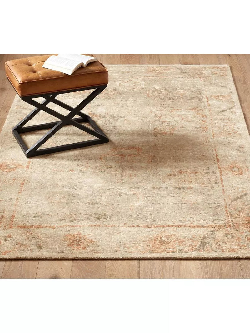 Pottery Barn Nahla abstract rug flax multi 152x244cm - British product