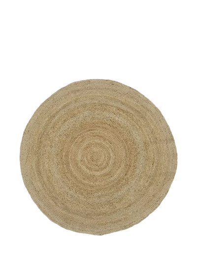 John Lewis Pottery Barn Pure Jute Round Rug, Natural- Buy online at McGrocer