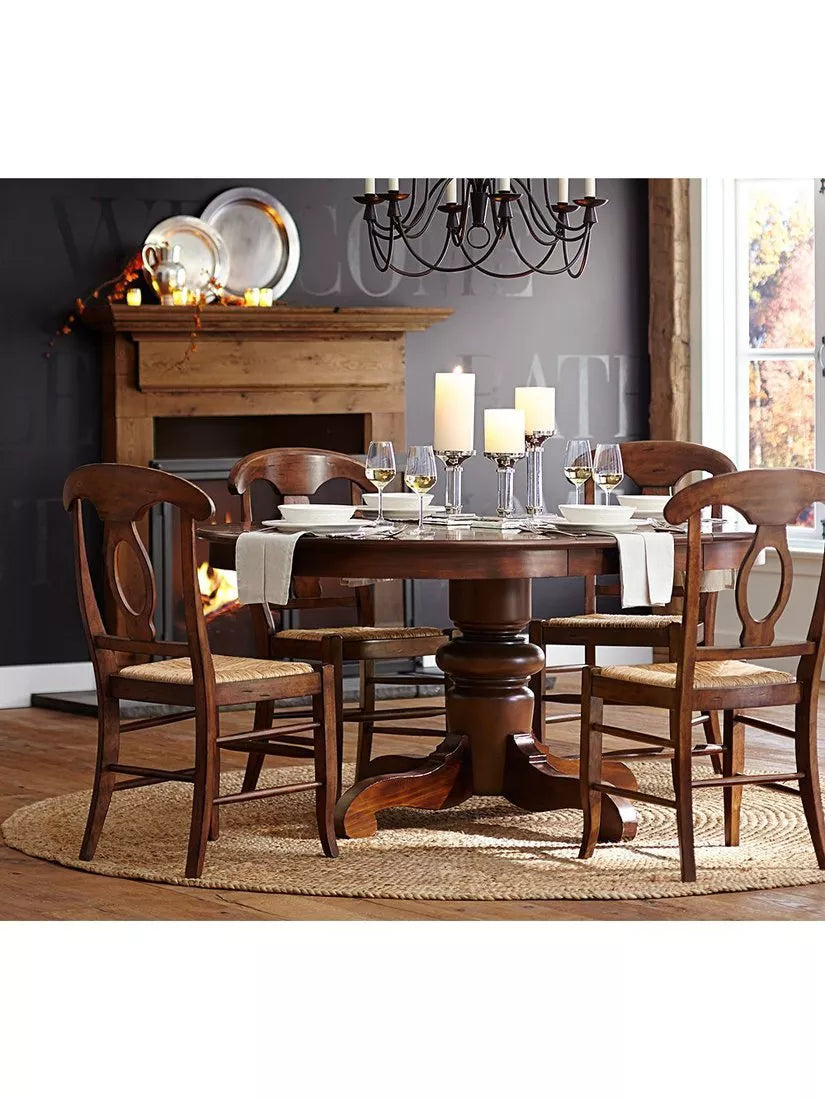 Pottery Barn round jute rug natural 244cm, UK version