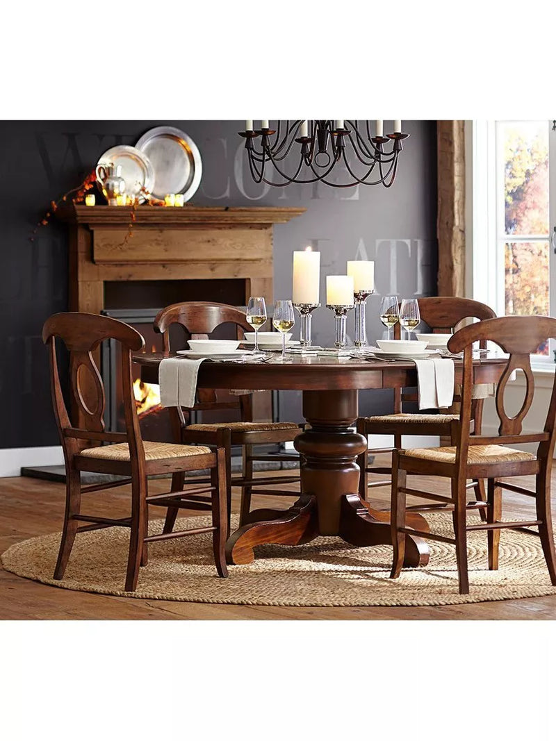 Pottery Barn round jute rug natural 244cm, UK version