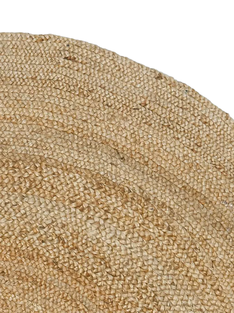 Pottery Barn round jute rug natural 244cm, UK version