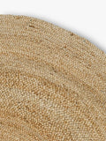 Pottery Barn round jute rug natural 244cm, UK version