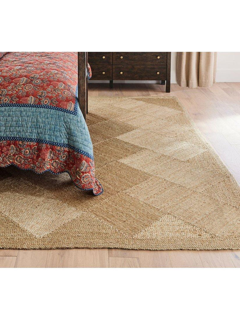 Pottery Barn Salvino pure jute rug natural 152x244cm, imported from the UK