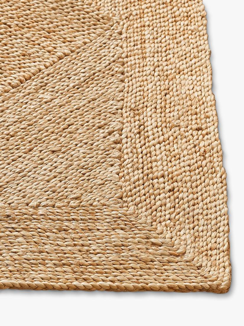 Pottery Barn Salvino pure jute rug natural 152x244cm, imported from the UK