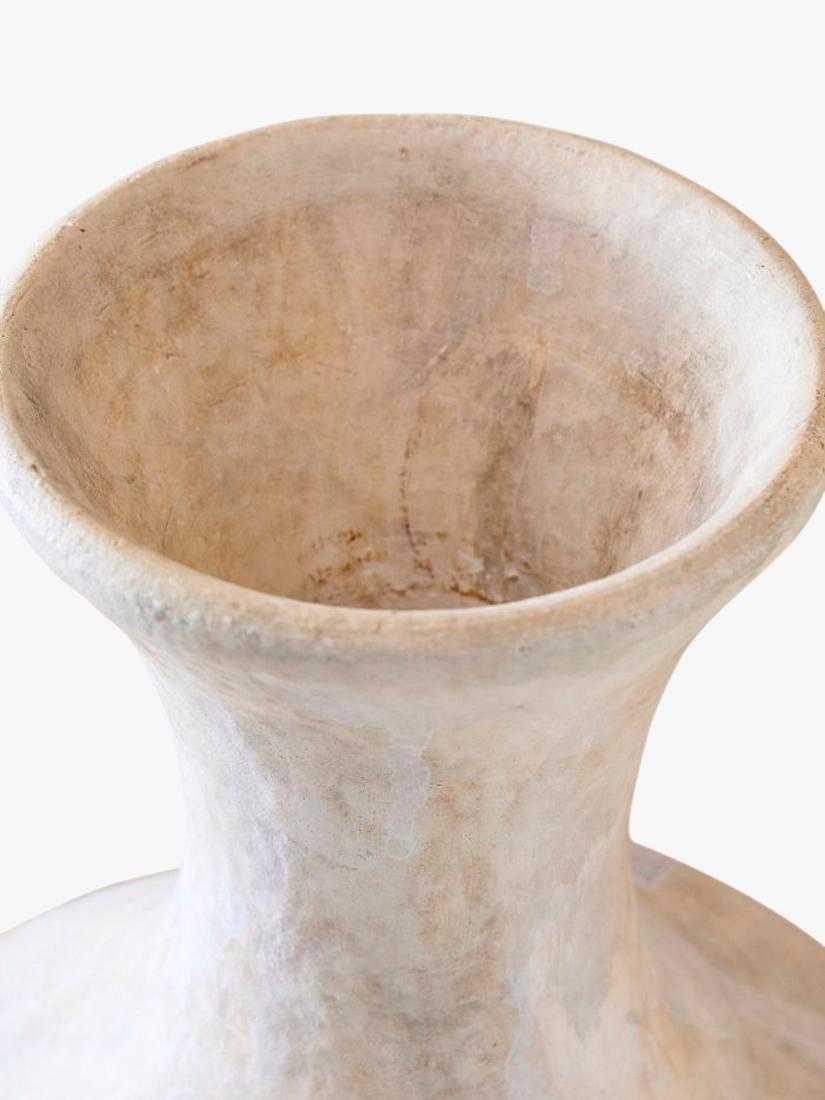 Pottery Barn earthenware bud vase with hand-painted finish (British brand)