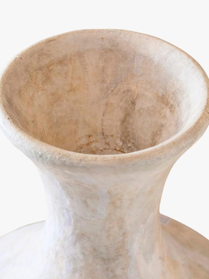 Pottery Barn earthenware bud vase with hand-painted finish (British brand)
