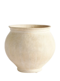 Pottery Barn artisan studio short earthenware vase 23cm, imported from the UK