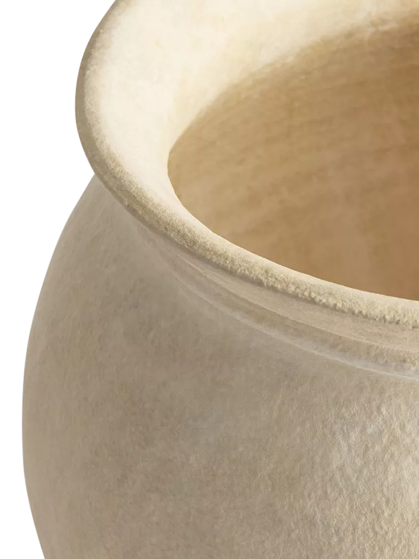Pottery Barn artisan studio short earthenware vase 23cm, imported from the UK