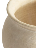 Pottery Barn artisan studio short earthenware vase 23cm, imported from the UK