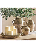 Pottery Barn terracotta vase sage H22cm - British product