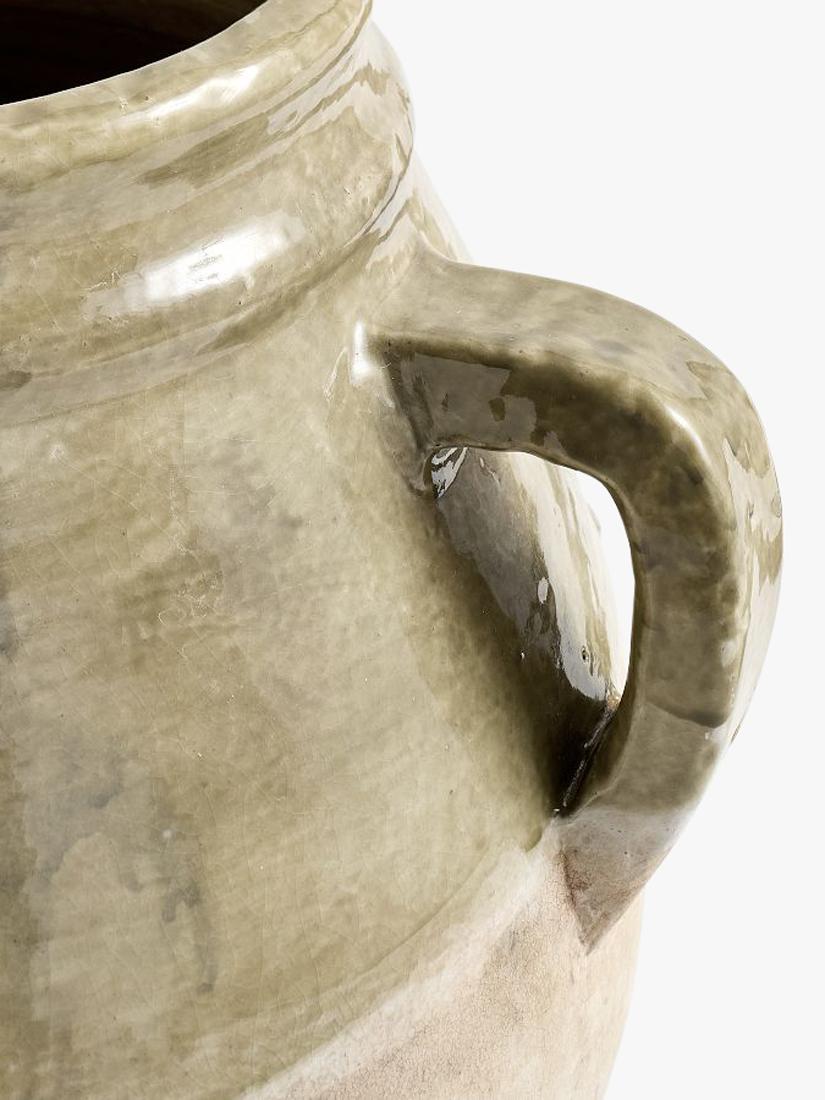 Pottery Barn terracotta vase sage H22cm - British product