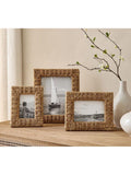 Pottery Barn Capitola seagrass rope photo frame natural (British brand)