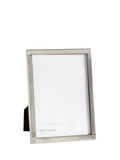 Pottery Barn Maeve textured metal photo frame silver, imported from the UK